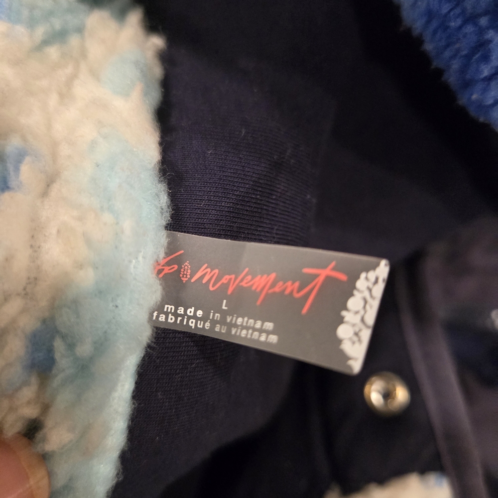 FP Movement by Free People Blue and Cream Jacket - Picture 7 of 14